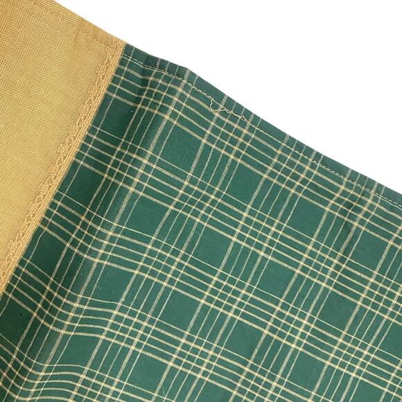 Vintage table runner for side table that reads “Warm Wishes” w teddy bear design - Picture 13 of 16